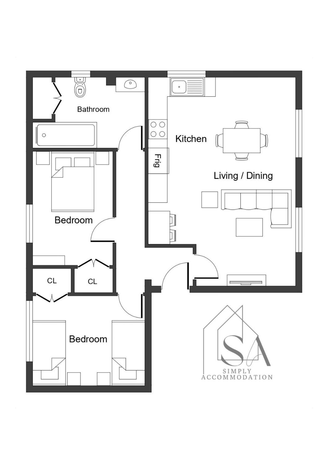 Bright 2Br Apartment - 2 Free Parking Spaces - Near Lgw Airport Crawley  Dış mekan fotoğraf